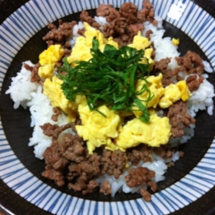 簡単★三色丼